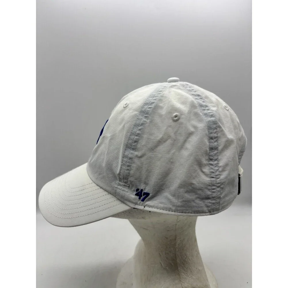 New York Mets 47 Brand Hat Baseball Cap White Ripstop Performance Strapback